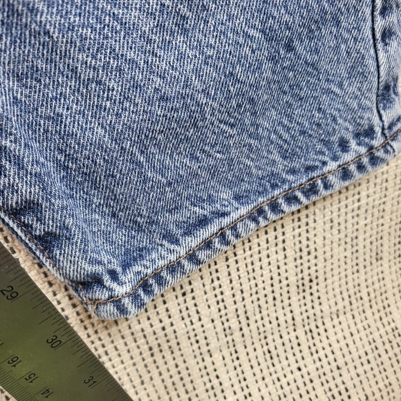 Pacsun Dad‎ Jean Womens 24 Two Tone Straight High Rise Button Fly Denim Pants - Picture 6 of 8